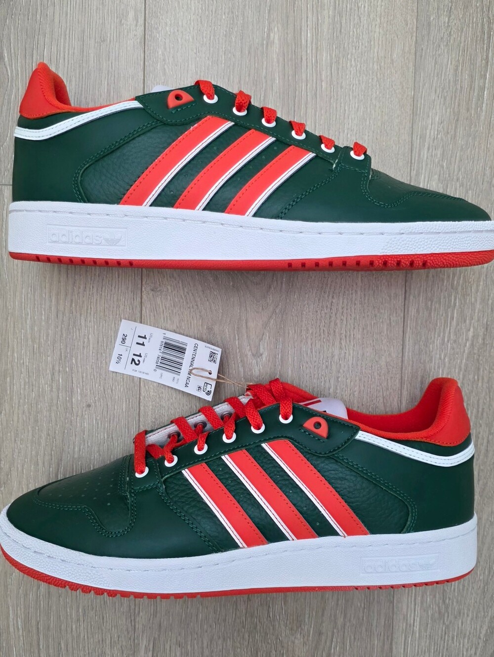 Adidas Centennial RM NCAA Pack University of Miami Hurricanes IH5363 Mens 11 NWT